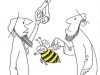 How does one emasculate bees?