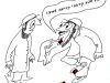 Is one permitted to say the Shema while wearing a sandal which has excrement stuck to it?