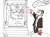 How did they count the throwing of the blood at the Holy Temple curtain on Yom Kippur?