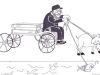 A carter who hitches a fish and a goat to his wagon for journeys and haulage