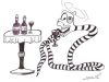 A snake who drinks diluted wine and leaves venom in it