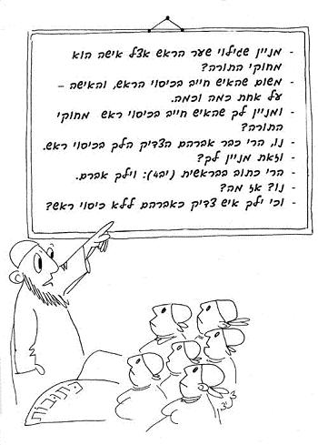 אישה נשואה הטווה בצמר בשוק וחוט הצמר משתלשל בין רגליה כנגד איבר מינה מתגרשת ללא זכויות הכתובה.