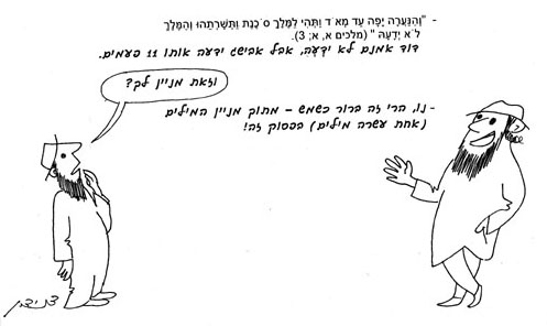 דוד המלך חרף זקנתו לא איבד את יכולתו המינית
